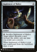 Implement of Malice Implement of Malice