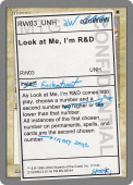 Look at Me, I'm R&D Look at Me, I'm R&D