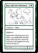 Bear with Set's Mechanic Bear with Set's Mechanic