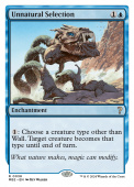 Unnatural Selection Unnatural Selection