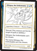 Glimpse, the Unthinkable Glimpse, the Unthinkable